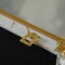Set of 2 Luxury Marble White and Gold Hand Luggage Suitcase for Decor